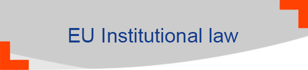 EU Institutional Law
