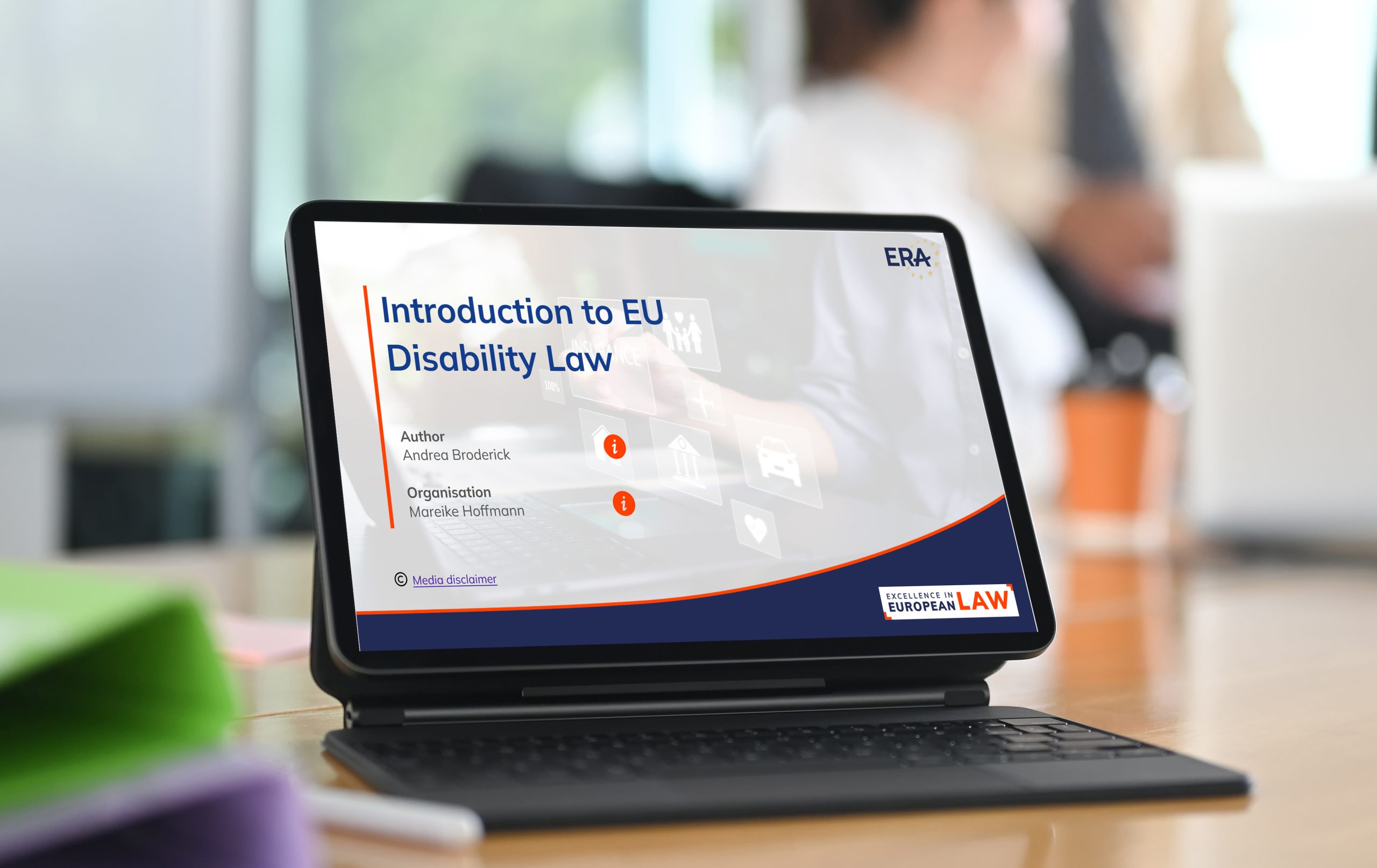 The e-learning course “Introduction to EU Disability Law” guides participants through the fundamental principles and State obligations related to disability law. This course deals with both international and European disability law, which includes United nAtions law, European Union law and Council of Europe law. Each module includes a short video and interactive e-learning slides. A closing quiz is in incorporated for self-evaluation.